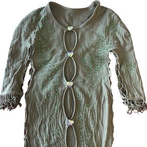 NWT Poster girl Miranda sequin rhinestone dress shiitake